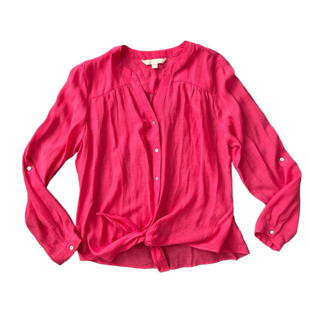 Hope & Harlow🌸Pink button blouse